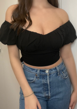 Load image into Gallery viewer, Cynthia Top in Black

